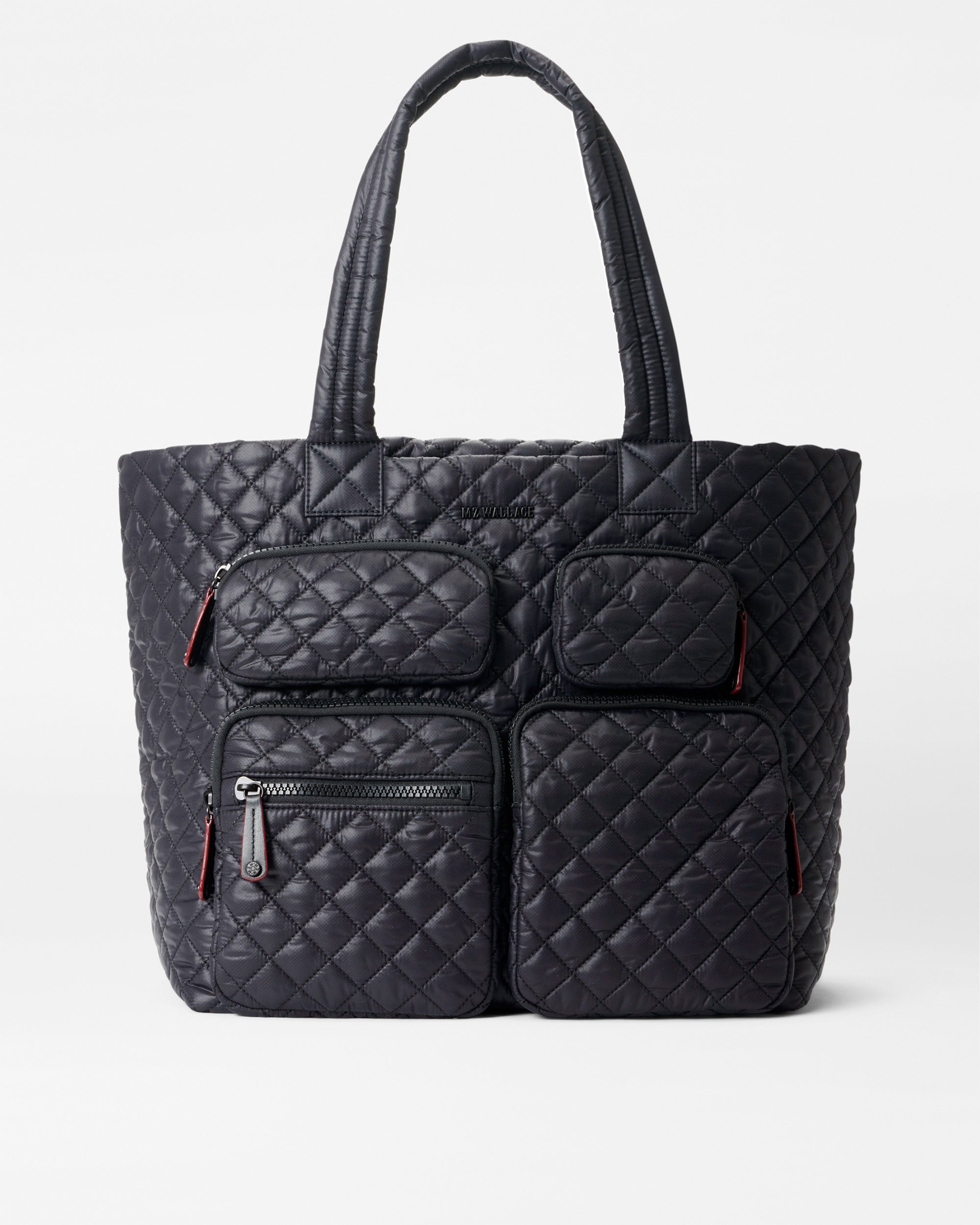 Large Metro Quilted Travel Tote Bag in Black MZ Wallace