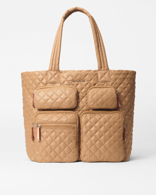 Large Metro Travel Tote-Caramel