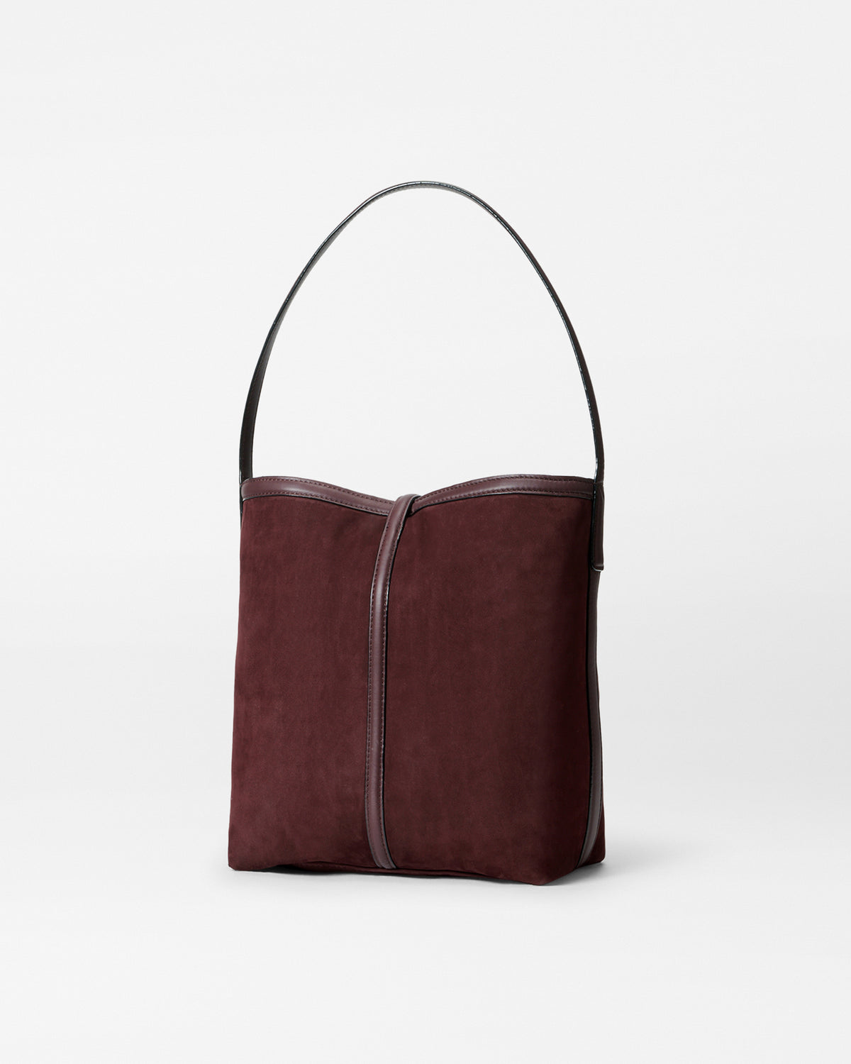 Wine Nubuck Small Astor Hobo - 3