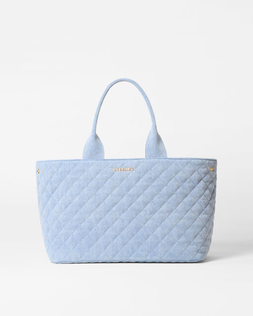 True Light Denim Medium Metro City Tote