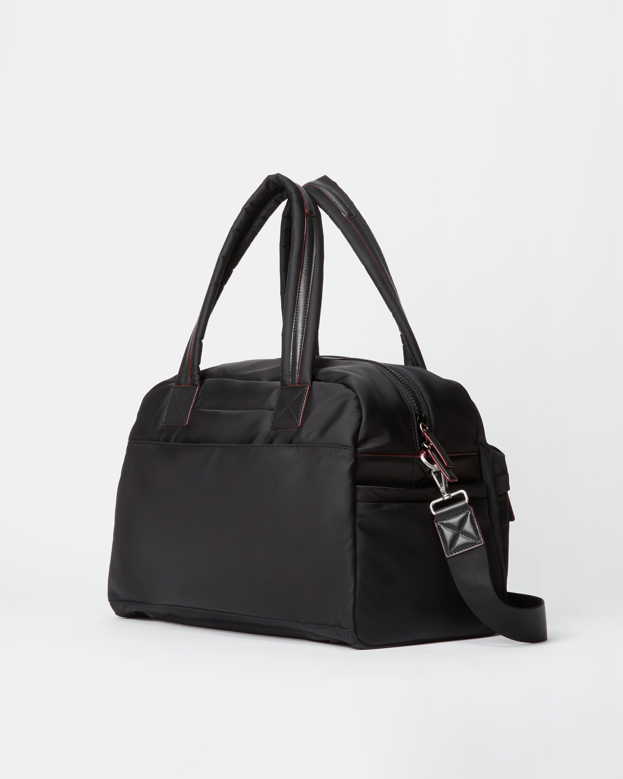 Bleecker Nylon Travel Duffel Bag in Black | MZ Wallace