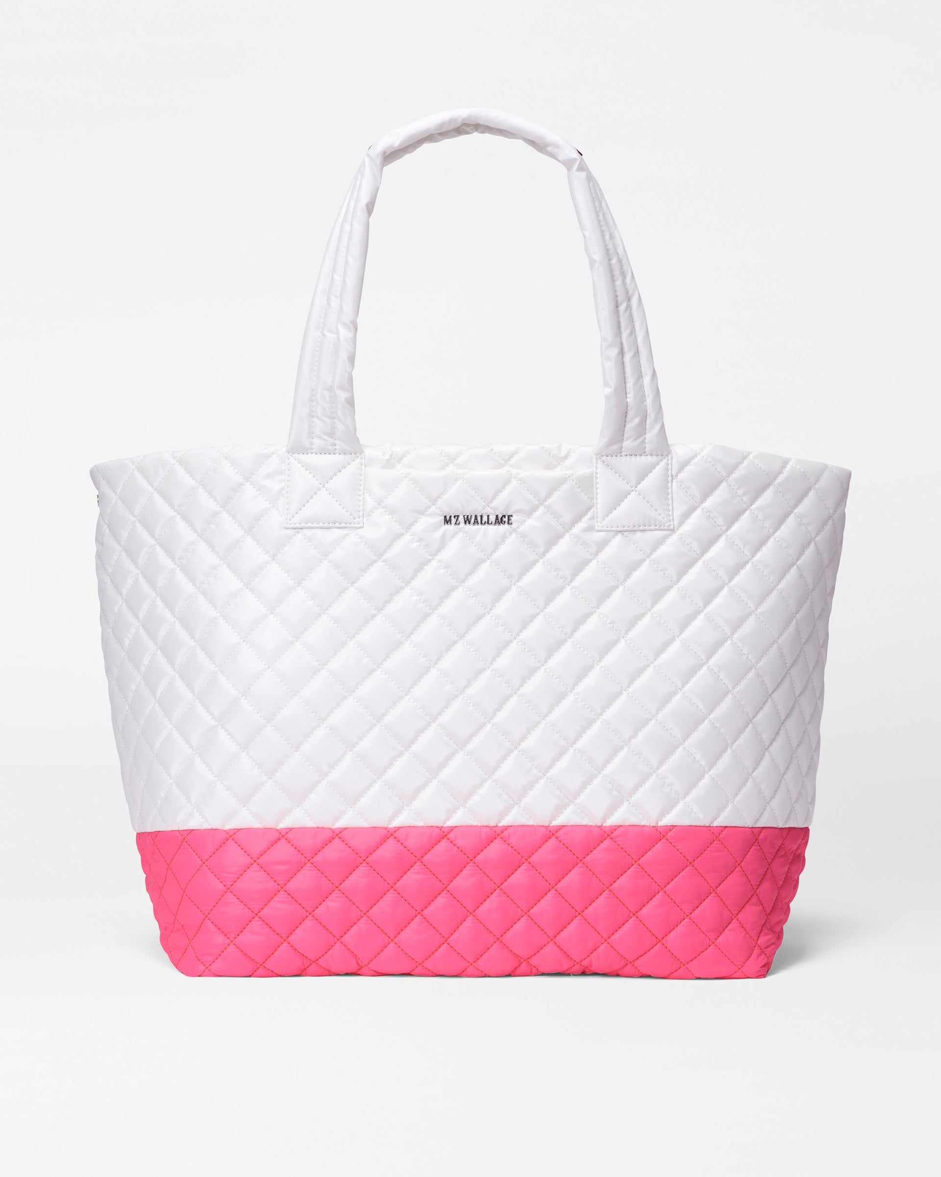 MZ Wallace Coral Large Metro Tote Deluxe