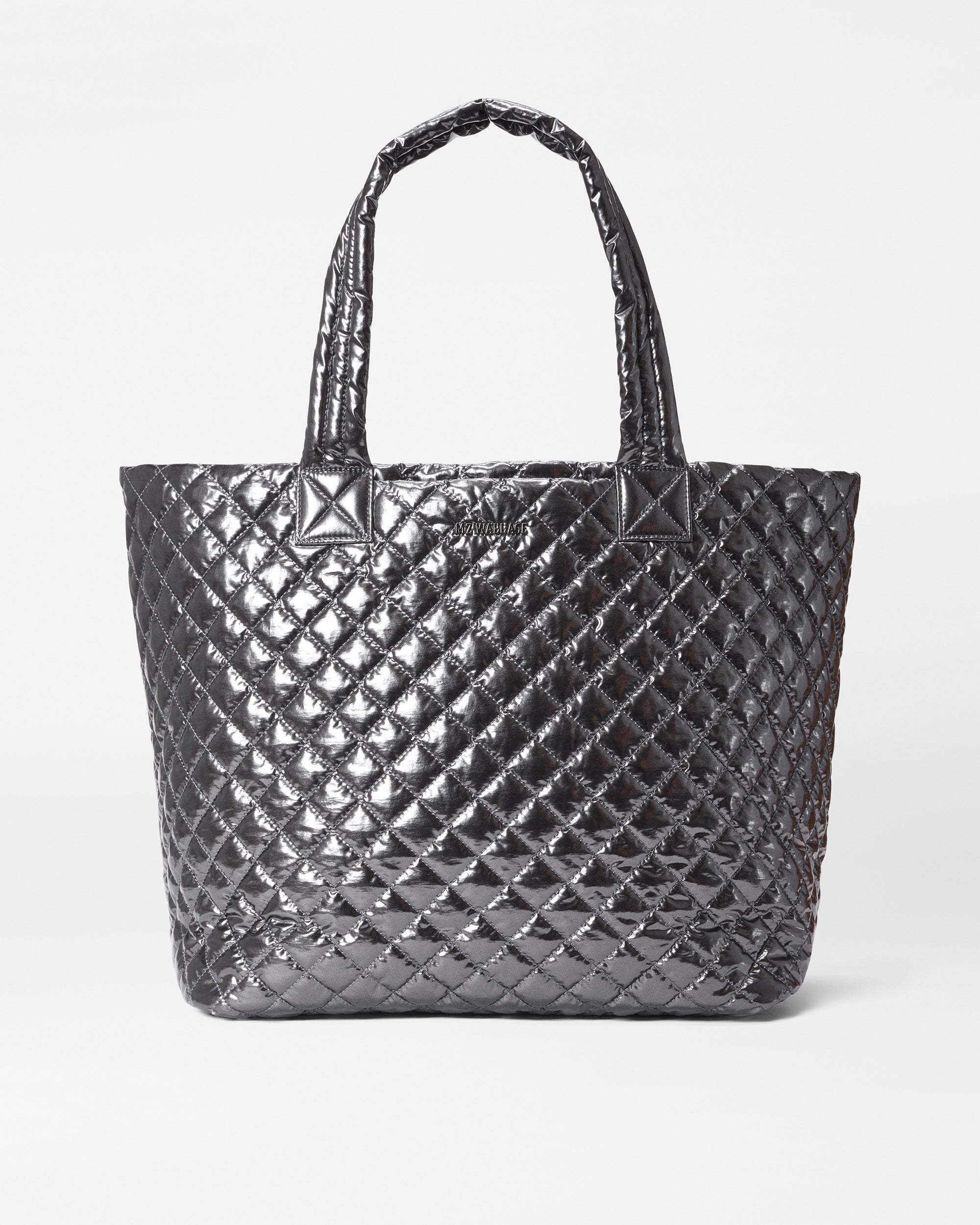 Anthracite Metallic Large Metro Tote Deluxe