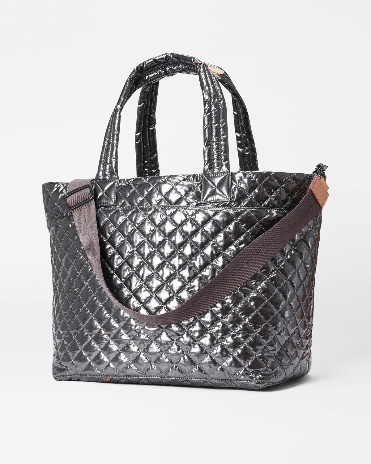 Anthracite Metallic Large Metro Tote Deluxe