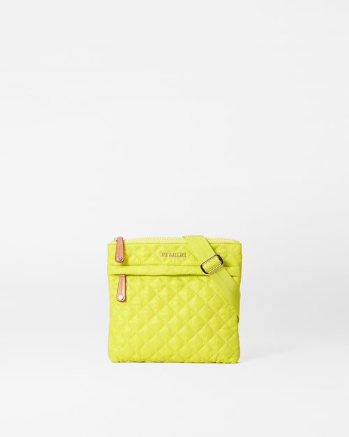 Metro Flat Crossbody-Acid Yellow