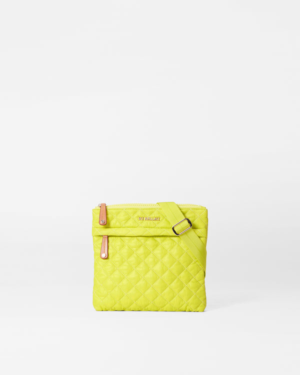 Metro Flat Crossbody-Acid Yellow