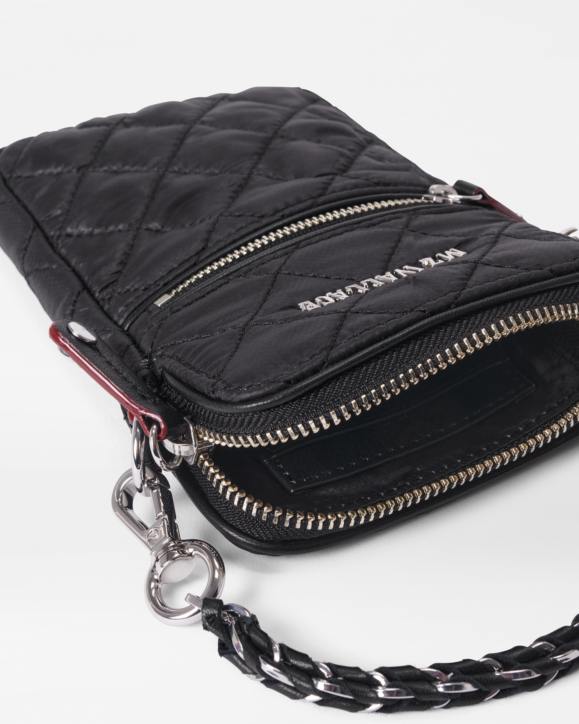 Micro Crosby Quilted Crossbody Bag in Black | MZ Wallace