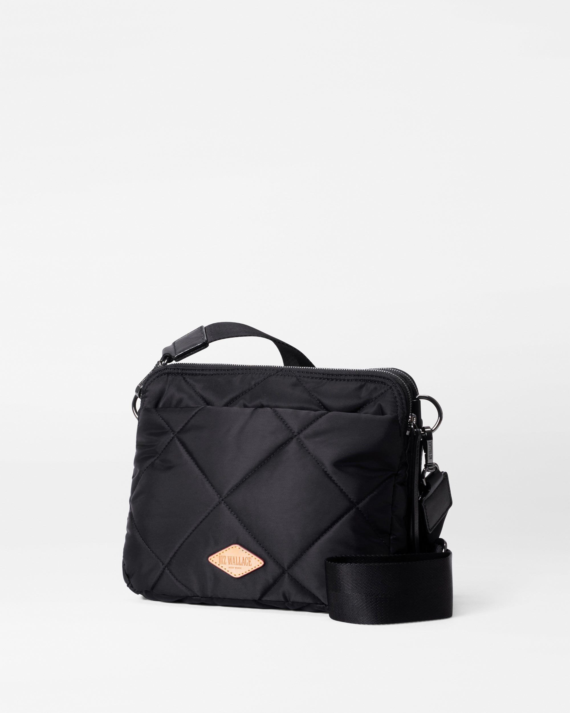 Madison Quilted Crossbody Bag in Black MZ Wallace