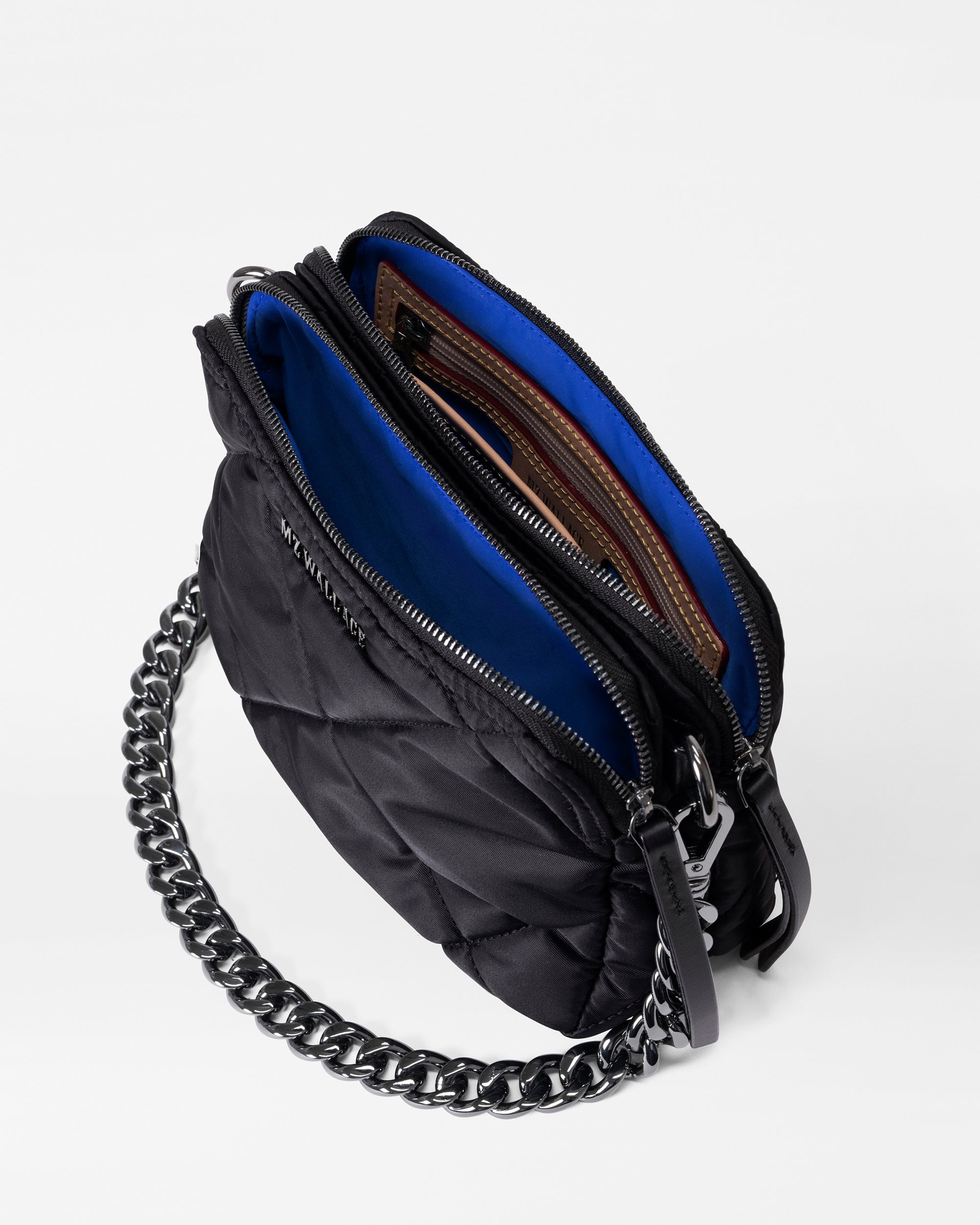 MZ Wallace Black Quilted Bowery Crossbody