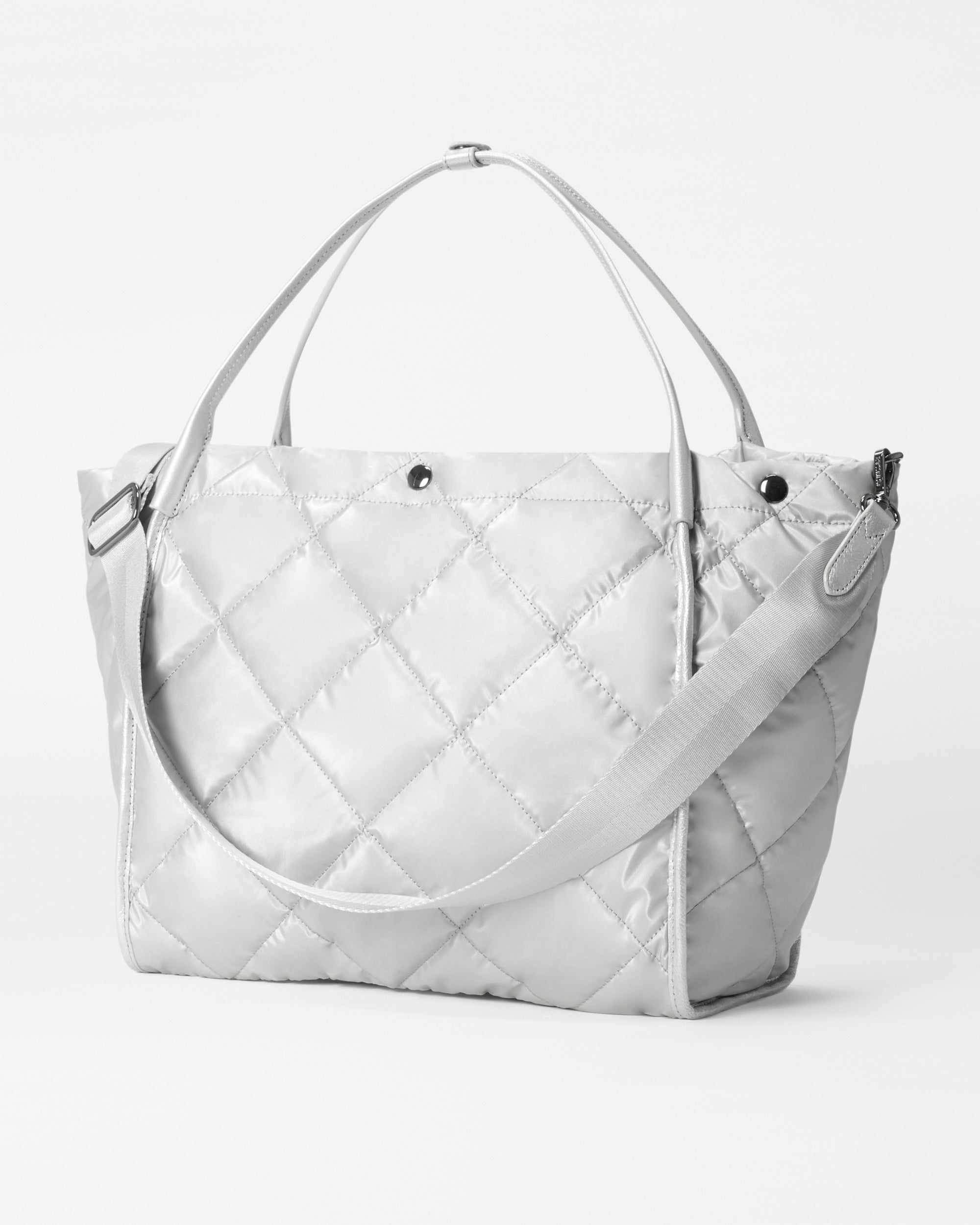 MZ Wallace Quilted Metro Tote Large Plaid — bows & sequins