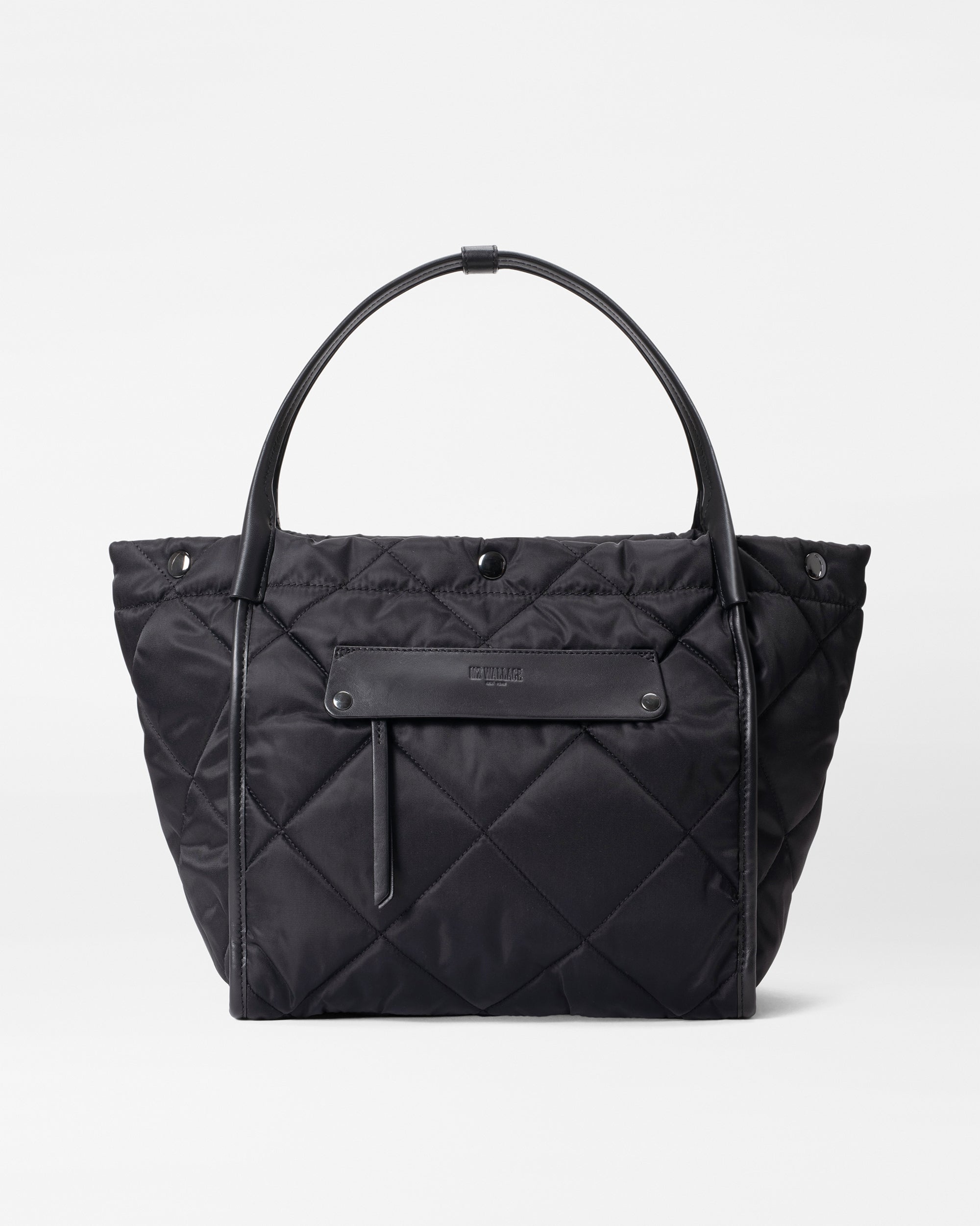 MZ Wallace Black Quilted Small Madison Shopper