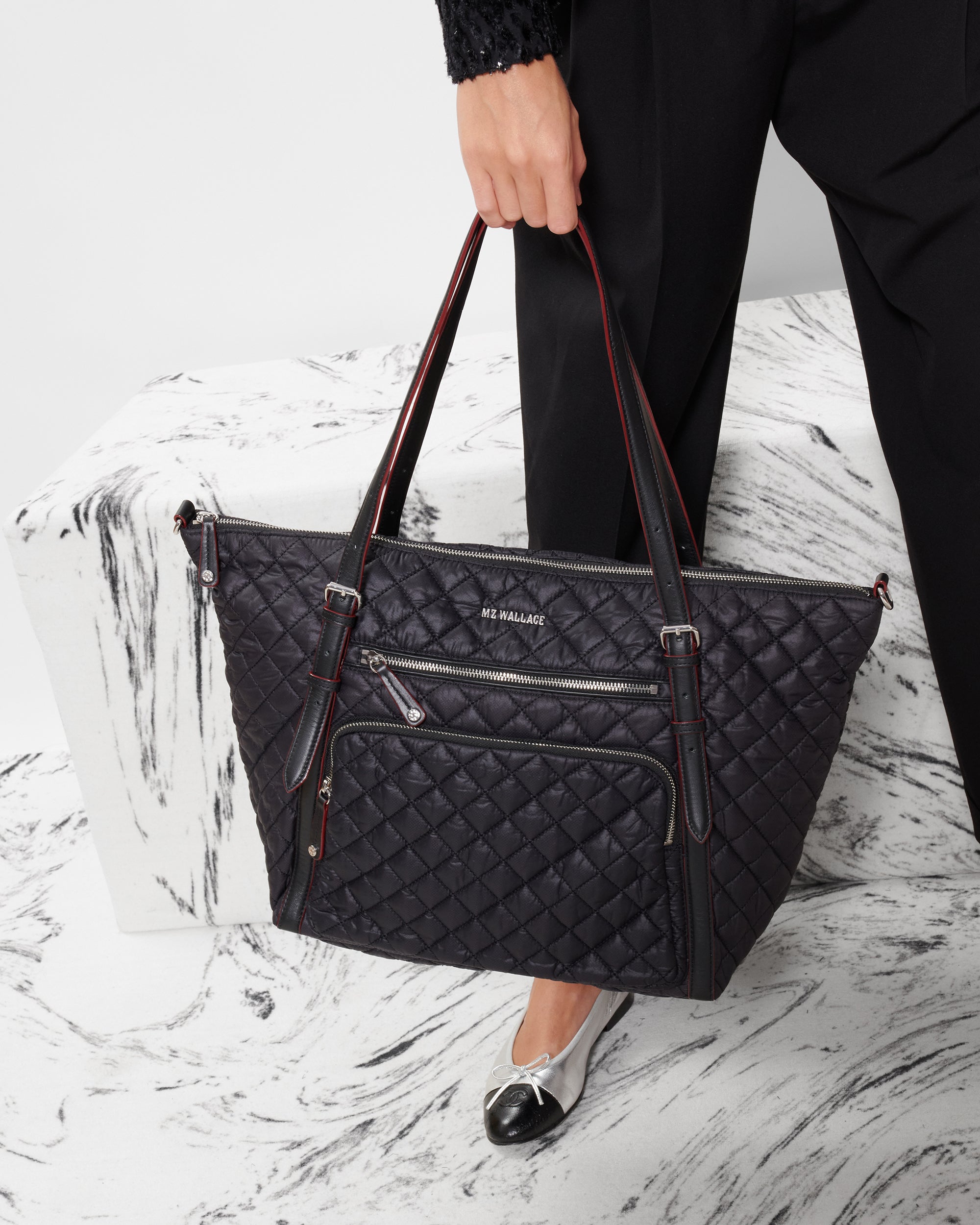 MZ Wallace Quilted Quatro Tote  Review, Comparison & Try on! 
