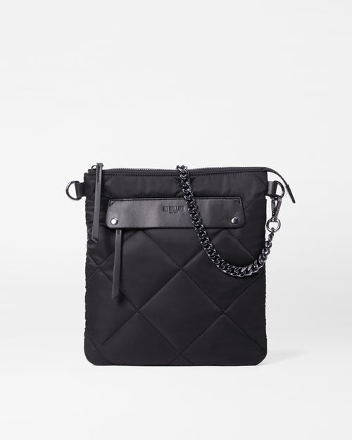 Black Madison Flat Crossbody