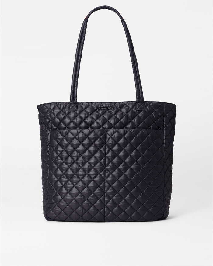 Large Metro Quatro Quilted Tote Bag in Black | MZ Wallace