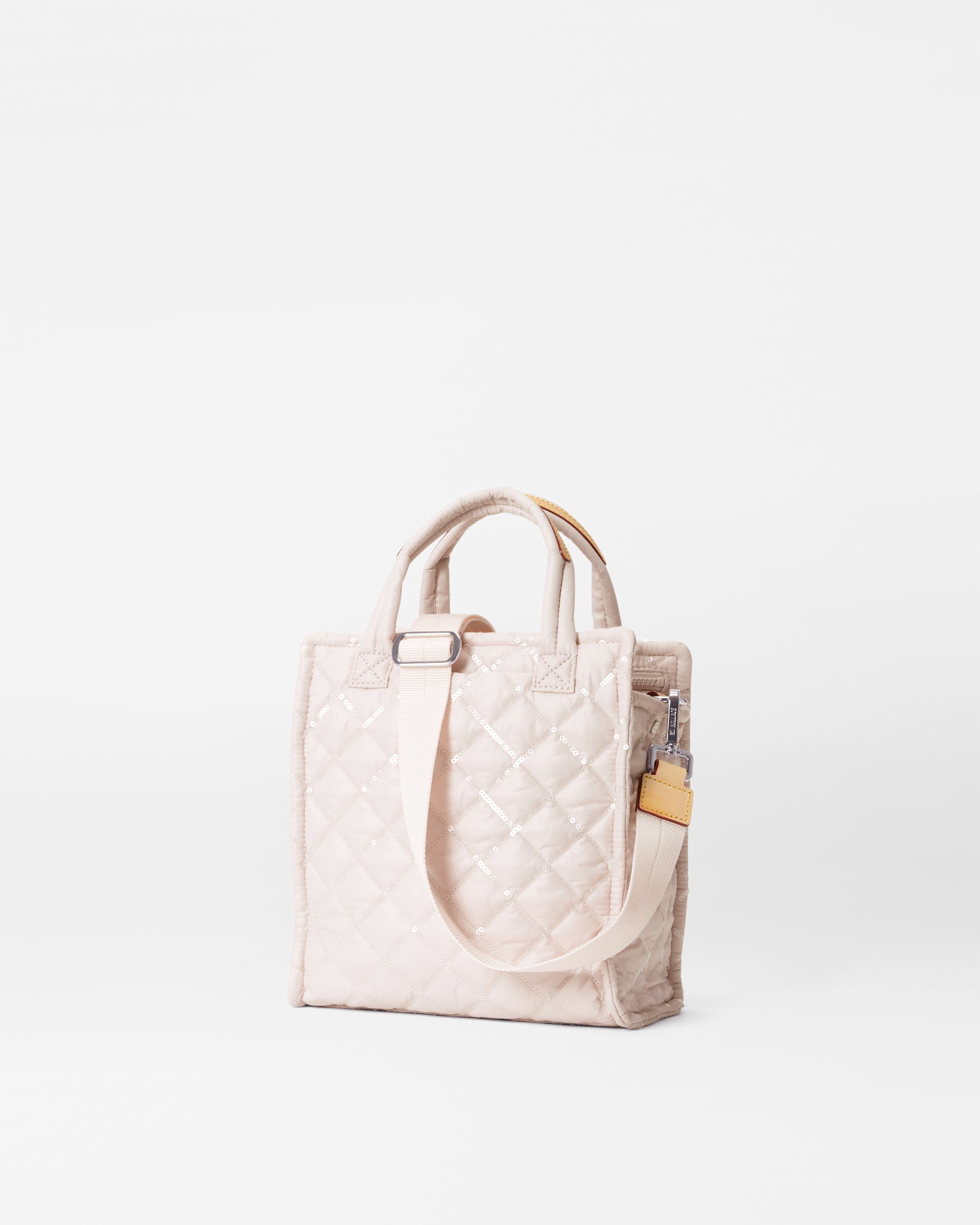 Rose Rec With Sequin Mini Box Tote