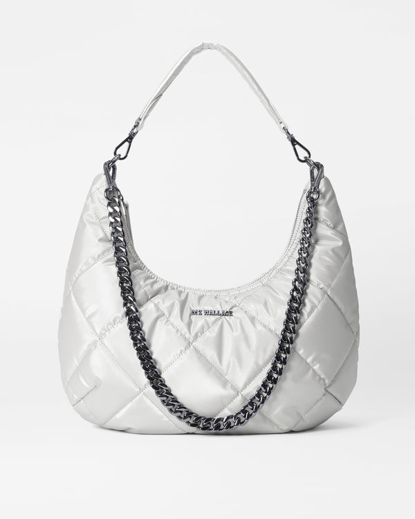 Madison Shoulder Bag II-Oyster Metallic