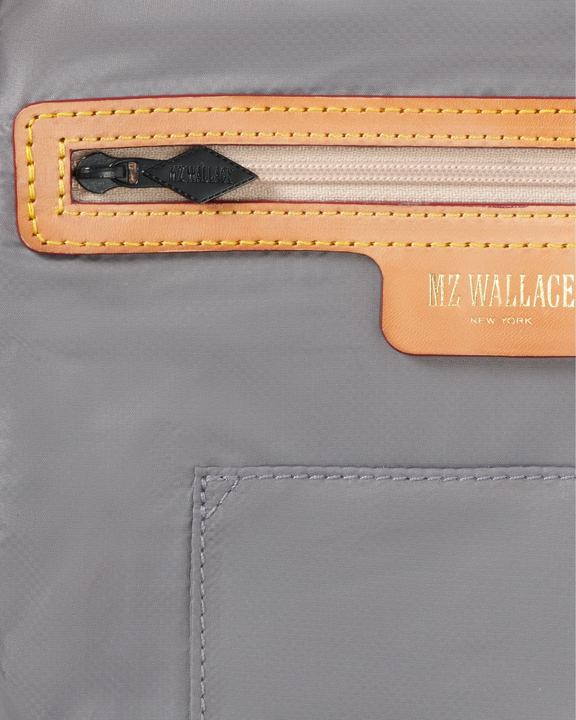 MZ Wallace Belle Olive Grey Bedford Large Weekender/Travel Bag,Crossbody.$535